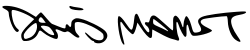 Unterschrift David Mamet