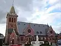 Seitenansicht der Kirche Saint-Symphorien