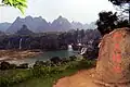 Wasserfall von China aus gesehen
