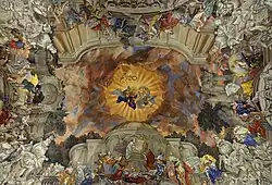 Deckengemälde von Gregorio Guglielmi und Paul Reckendorfer (teilweise Rekonstruktion) im Festsaal der Österreichischen Akademie der Wissenschaften