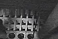 Deckenstehbolzen und Deckenqueranker im Dampflokomotivkessel