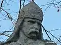 Kopf der Árpád-Statue