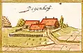 Ansicht von Degenhof (17. Jahrhundert)