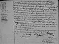 Voller Eintrag der Geburt in Tours: Hieraus geht hervor, dass er am 21 Pluviôse 13 (=10. Februar 1805) um 5 Uhr abends geboren wurde.
