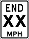 Ende XX&nbsp;mph Tempolimit Zone (Delaware)