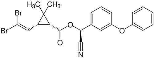 Strukturformel von Deltamethrin