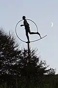 Die Bronze-Skulptur für den jährlichen Zeeland-Küstenmarathon, der in Burgh-Haamstede beginnt und in Zoutelande endet
