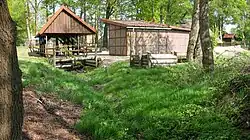 Treidelweg und Unterstand des Torfschiffes
