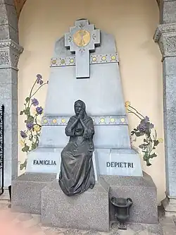 Grabmal der Familie Depietri (1905), Friedhof Lugano
