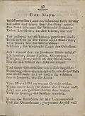 Brittischer Damenkalender: Der Main Anfang