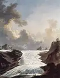 Johann Heinrich Wüest: Der Rhonegletscher, 1795