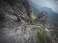 Abstieg von der Schiara über die Via Ferrata Marmol