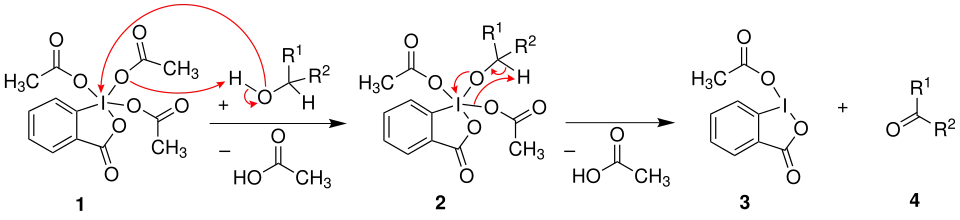 Mechanismus Dess-Martin-Oxidation