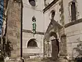 Tympanonrelief und Petrusfigur