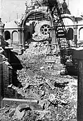 Zerstörung der Synagoge nach dem Brand