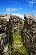 Detail des Castro von Troña, Pías, Ponteareas, Pontevedra