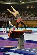 Kim Bui am Sprung,