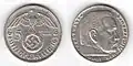 5 RM, 1936 (Silber)