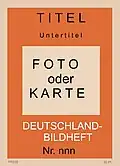 Layout 1, z.&nbsp;B. Bildheft Nr. 1