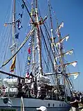 Die Dewaruci von achtern
