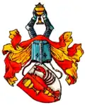Wappen derer von Dewitz genannt von Krebs.