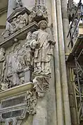 Hl. Laurentius in der Vierung am nordwestlichen Pfeiler