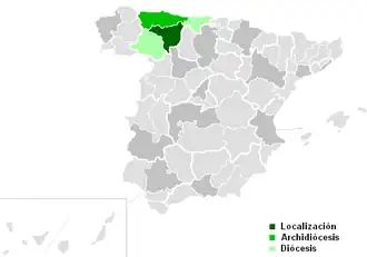 Karte der Kirchenprovinz