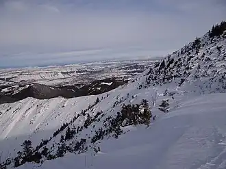 Blick vom Skupniów Upłaz