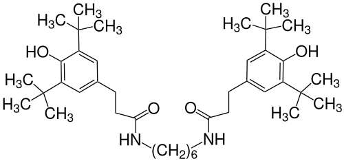 Strukturformel des Diamids Irganox 1098