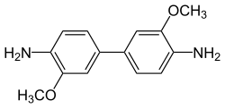 Strukturformel von 3,3′-Dimethoxybenzidin