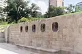 Bronzebildnisse der obersten Militärbefehlshaber der westlichen Alliierten im Ersten Weltkrieg David Beatty, Ferdinand Foch, John Pershing, Armando Diaz und Jacques, am Liberty Memorial in Kansas City.