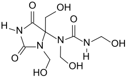 Strukturformel von Diazolidinylharnstoff BHU