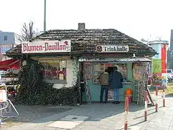 Das Wasserhäuschen an der Kreuzung zur Sprendlinger Landstraße