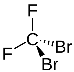 Strukturformel von Dibromdifluormethan