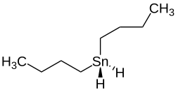 Strukturformel von Dibutylzinnhydrid