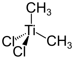 Strukturformel von Dichlordimethyltitanium