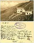 Die Sonklarhütte Speikboden auf einer alten Postkarte