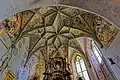 Blick an die Decke des Chors