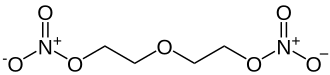 Strukturformel von Diethylenglycoldinitrat