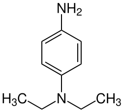 Strukturformel von N,N-Diethyl-p-phenylendiamin
