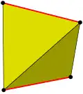 Diagonales (zweieckiges) Antiprisma: Tetraeder