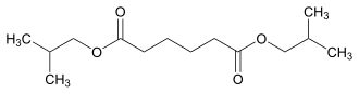 Strukturformel von Adipinsäurediisobutylester