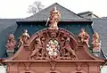 Wappen des Kurfürsten Franz Georg am Dikasterialgebäude in Koblenz-Ehrenbreitstein