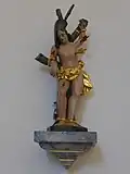 Dillingen, Kirche St. Johann, Heiliger Sebastian (Barock)