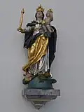 Dillingen, Kirche St. Johann, Maria mit dem Jesuskind (Barock)