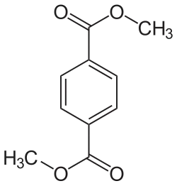Struktur von Dimethylterephthalat