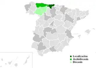 Karte der Kirchenprovinz