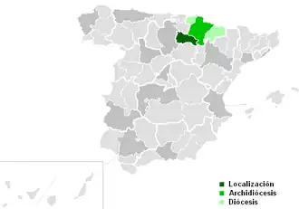Karte der Kirchenprovinz