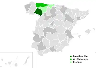 Karte der Kirchenprovinz