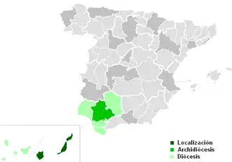 Karte der Kirchenprovinz